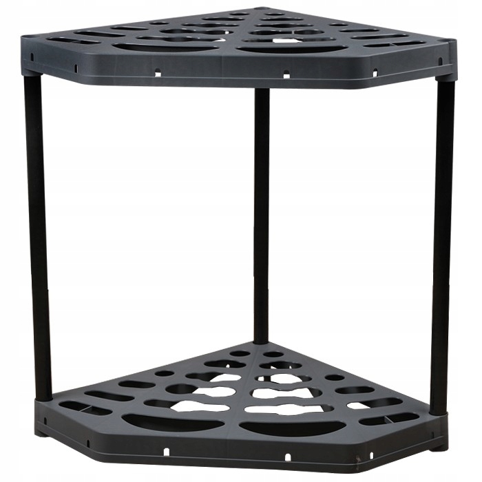 STOJAK NA NARZĘDZIA OGRODNICZE OGRODOWE NAROŻNY METALOWE NOGI 20 OTWORÓW