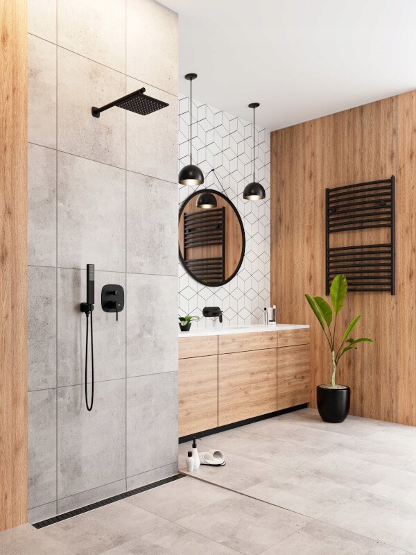 POLA BATERIA NATRYSKOWA PODTYNKOWA Z ZESTAWEM Linia Polla