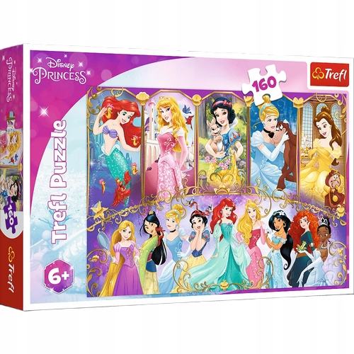 

Puzzle 160 Disney Portrety Księżniczek Trefl 15407