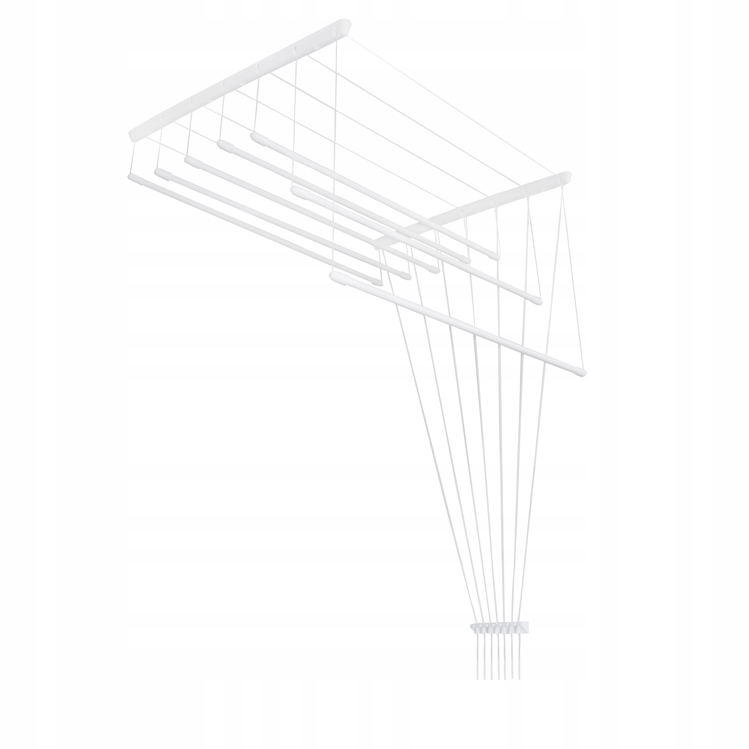 Suszarka Sufitowa Na Pranie Bieliznę 7 Prętów 120 CM Wytrzymała Stylowa