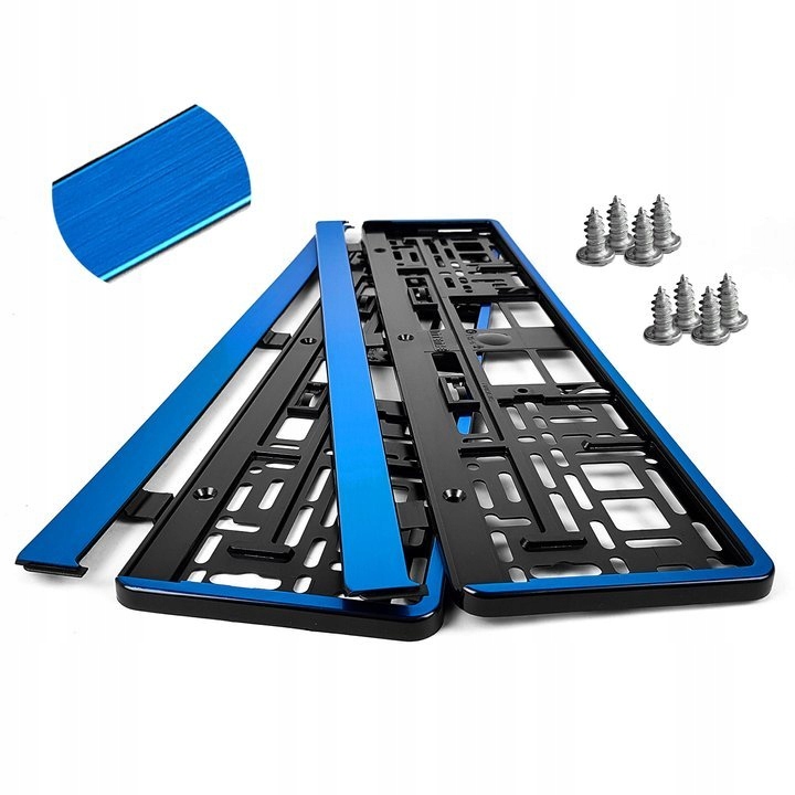 Ramki Ramka Pod Tablice Rejestracyjne Niebieskie 2SZT