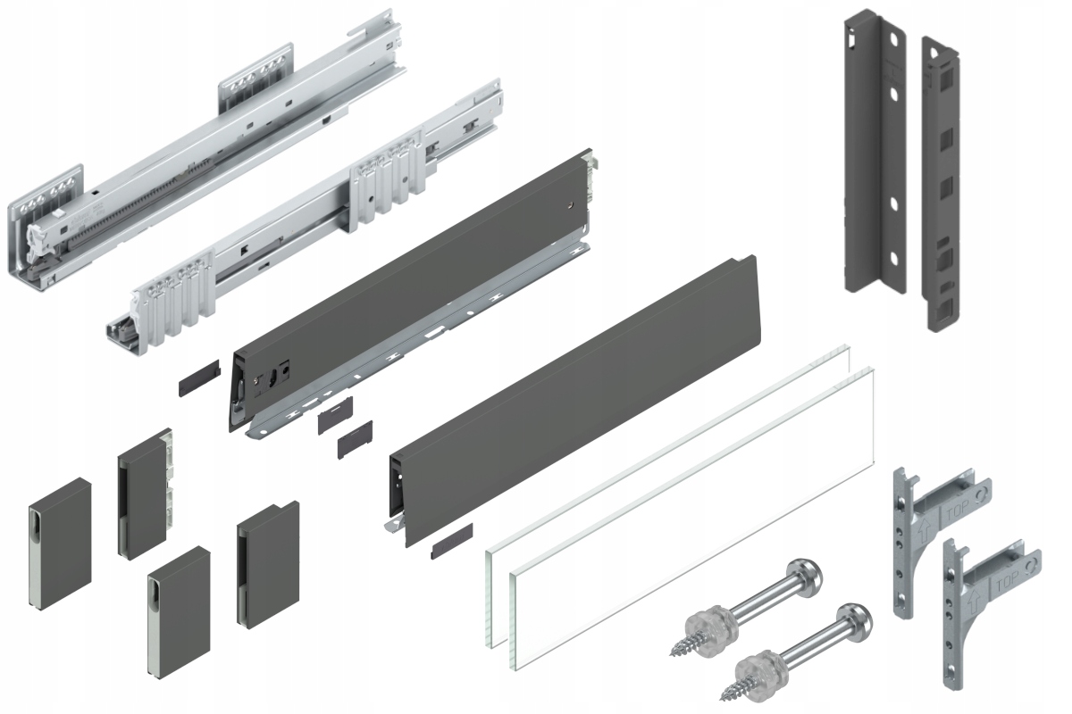 Blum Šuplík Merivobox 500 Vysoká E Blm Antr 70 kg