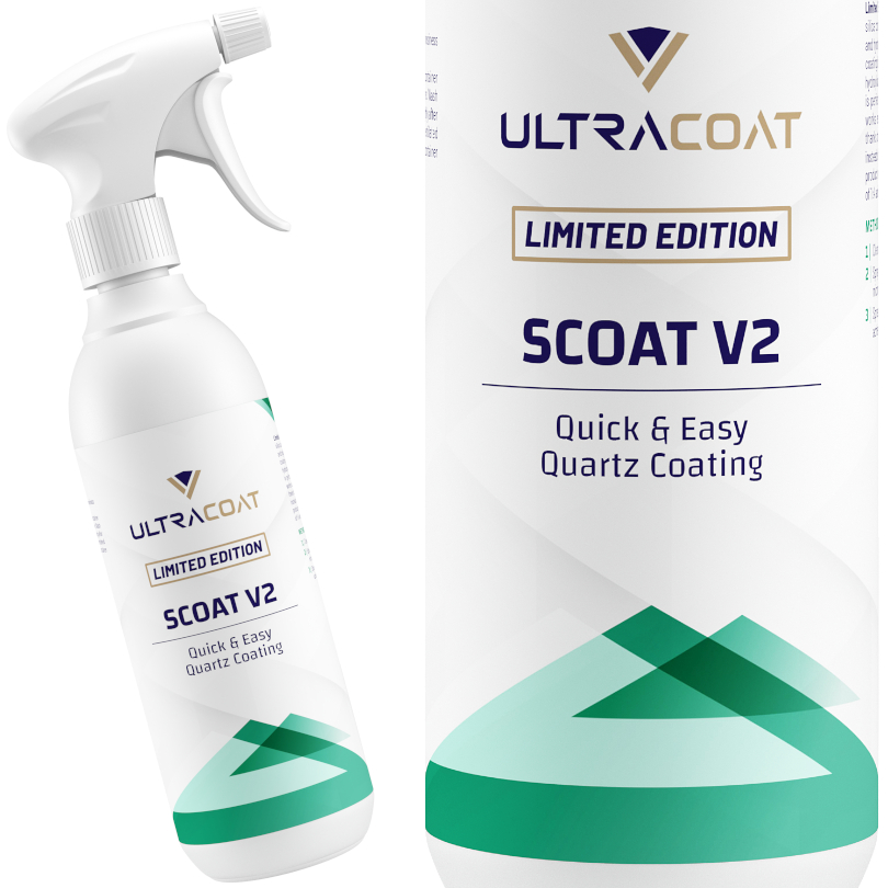 ULTRACOAT SCOAT V2 500ml SZYBKA POWŁOKA OCHRONNA HYDROFOBOWA KWARCOWA SiO2