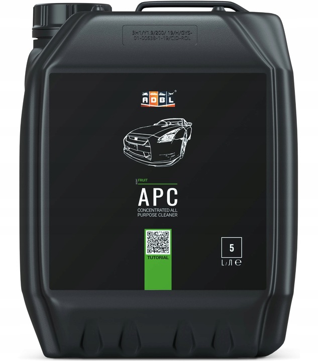 ADBL APC MOCNY UNIWERSALNY ŚRODEK CZYSZCZĄCY ZESTAW AKCESORIA MIKROFIBRA 5L Pojemność opakowania 5000 ml