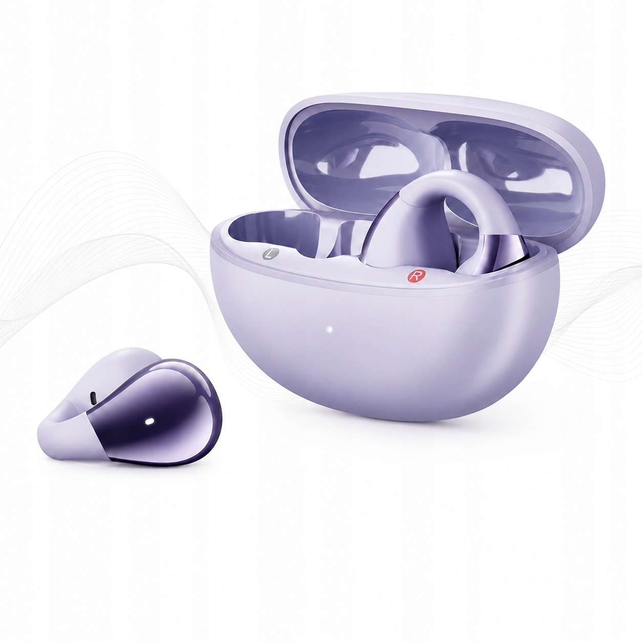 Bezdrátová sluchátka Ows Qcy Crossky C30 Bluetooth 5.4 IPX5 fialová