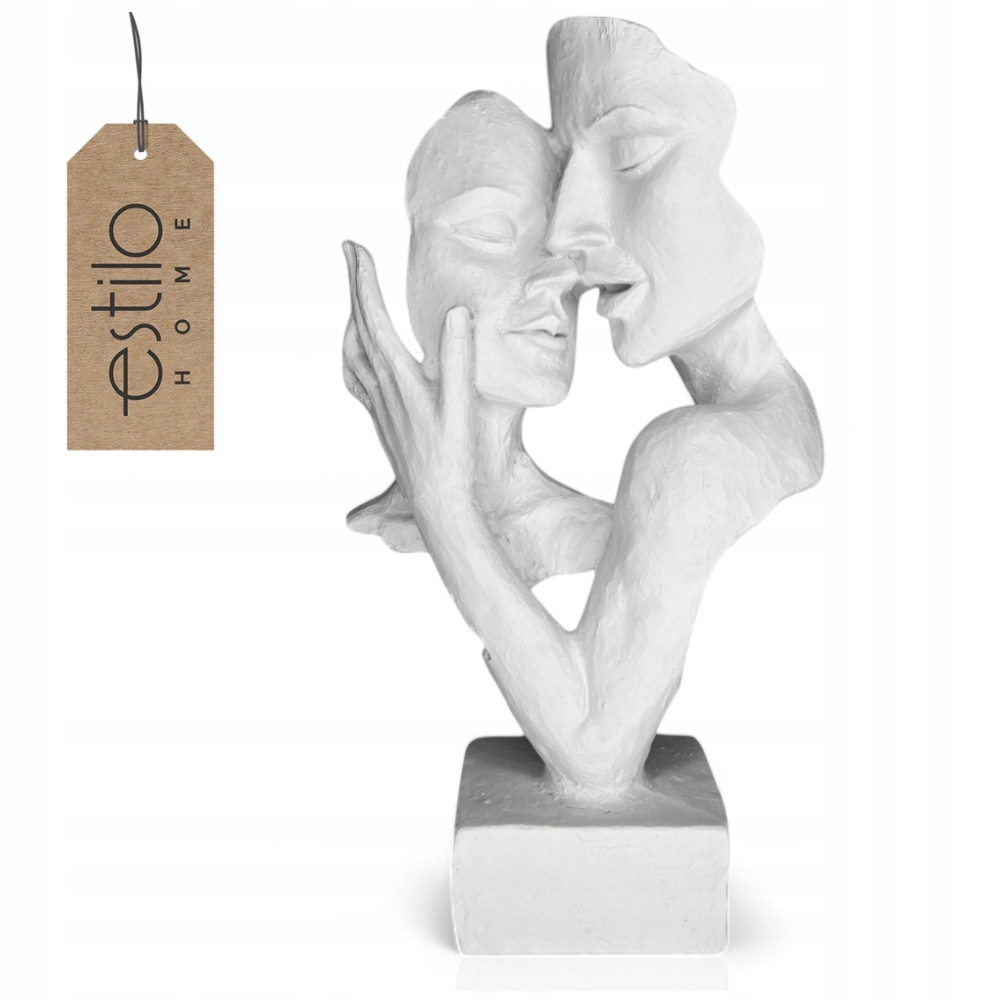 Bílá dekorativní figurka do obývacího pokoje Pár zamilovaných Dárek k výročí