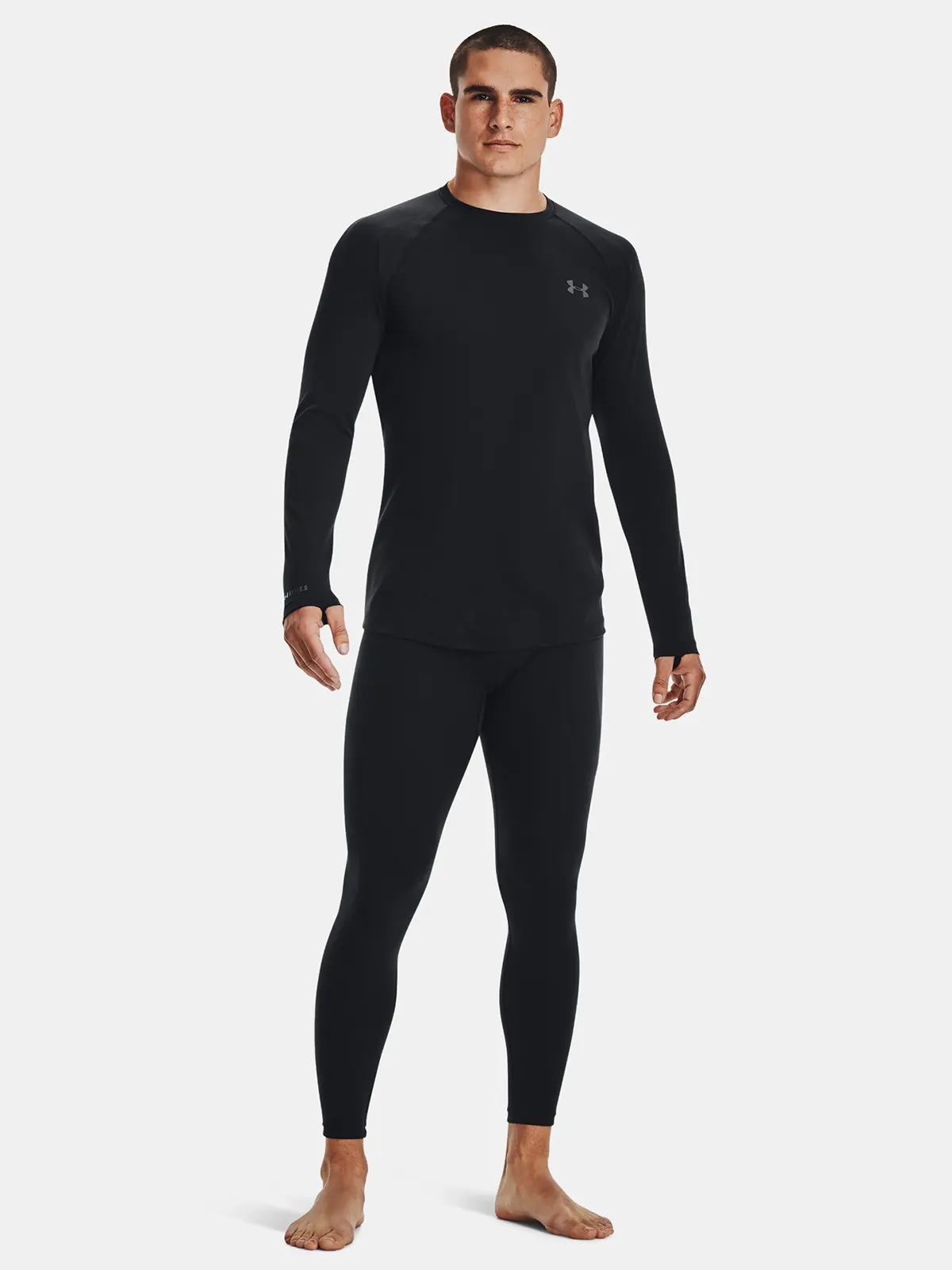 LEGGINSY TERMOAKTYWNE MĘSKIE UNDER ARMOUR BIELIZNA NA ZIMĘ SPORT 1343247 Rozmiar L