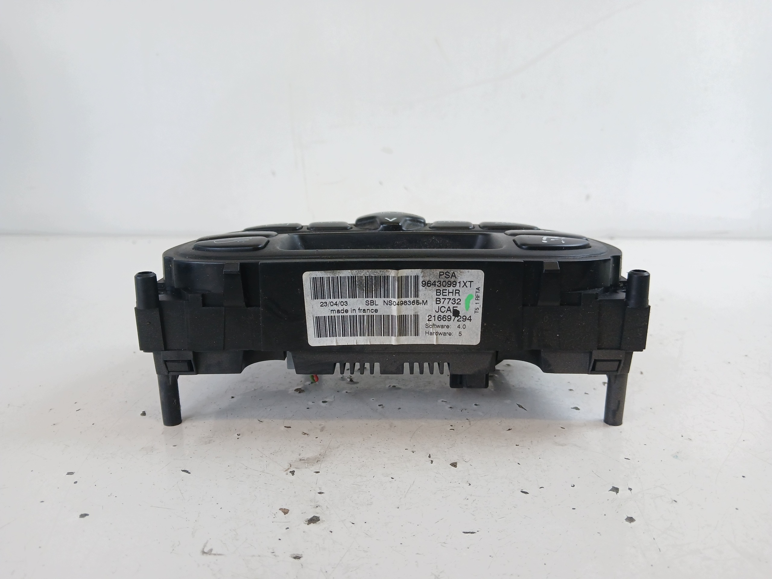 PEUGEOT 307 Unite commande clima 96430991XT
