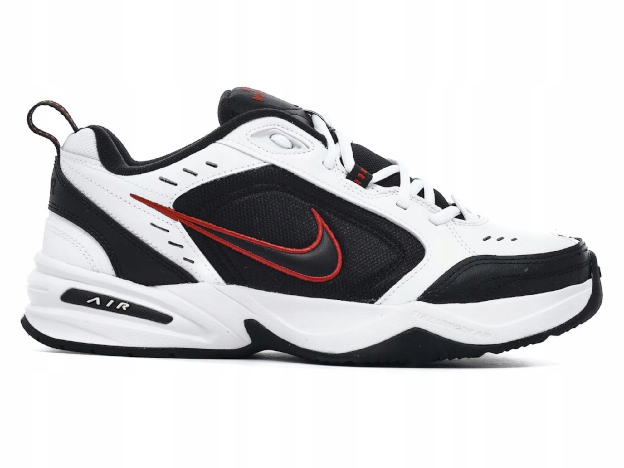 Pánské boty Nike Air Monarch 415445-101 kožené sportovní bílo-černé 42,5