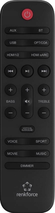 Soundbar Subwoofer 2.1 120W Dolby Atmos Bluetooth System dźwięku 2.1