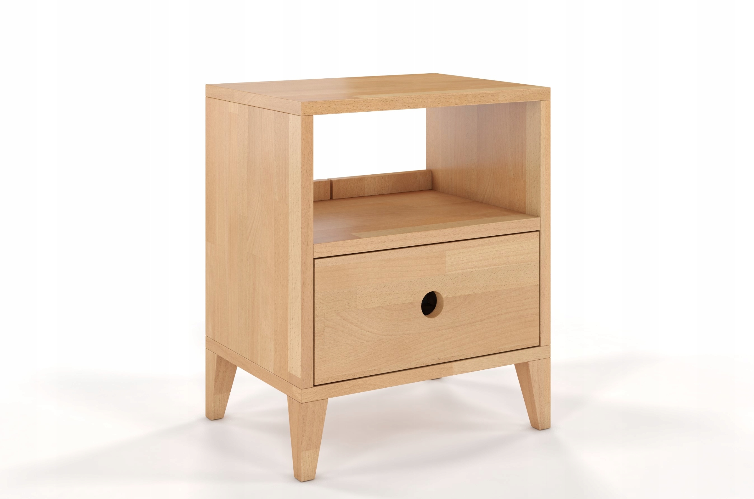 DSI-meble - Szafka nocna bukowa SUND kolor orzech Głębokość mebla 35 cm