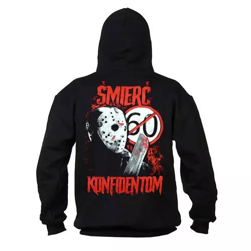 Mikina ninja Extreme Adrenaline „Smrt konfidentům“ vel. M černá