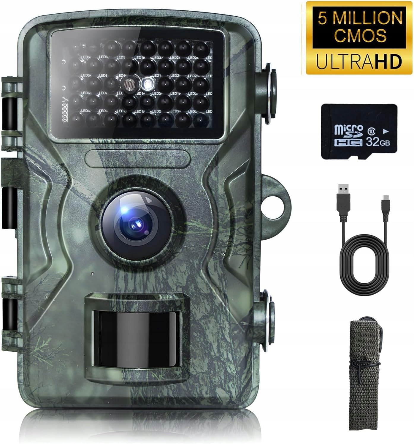 Kamera myśliwska 48 Mp 4K Hd z niewidoczną diodą podczerwieni 940 nm,