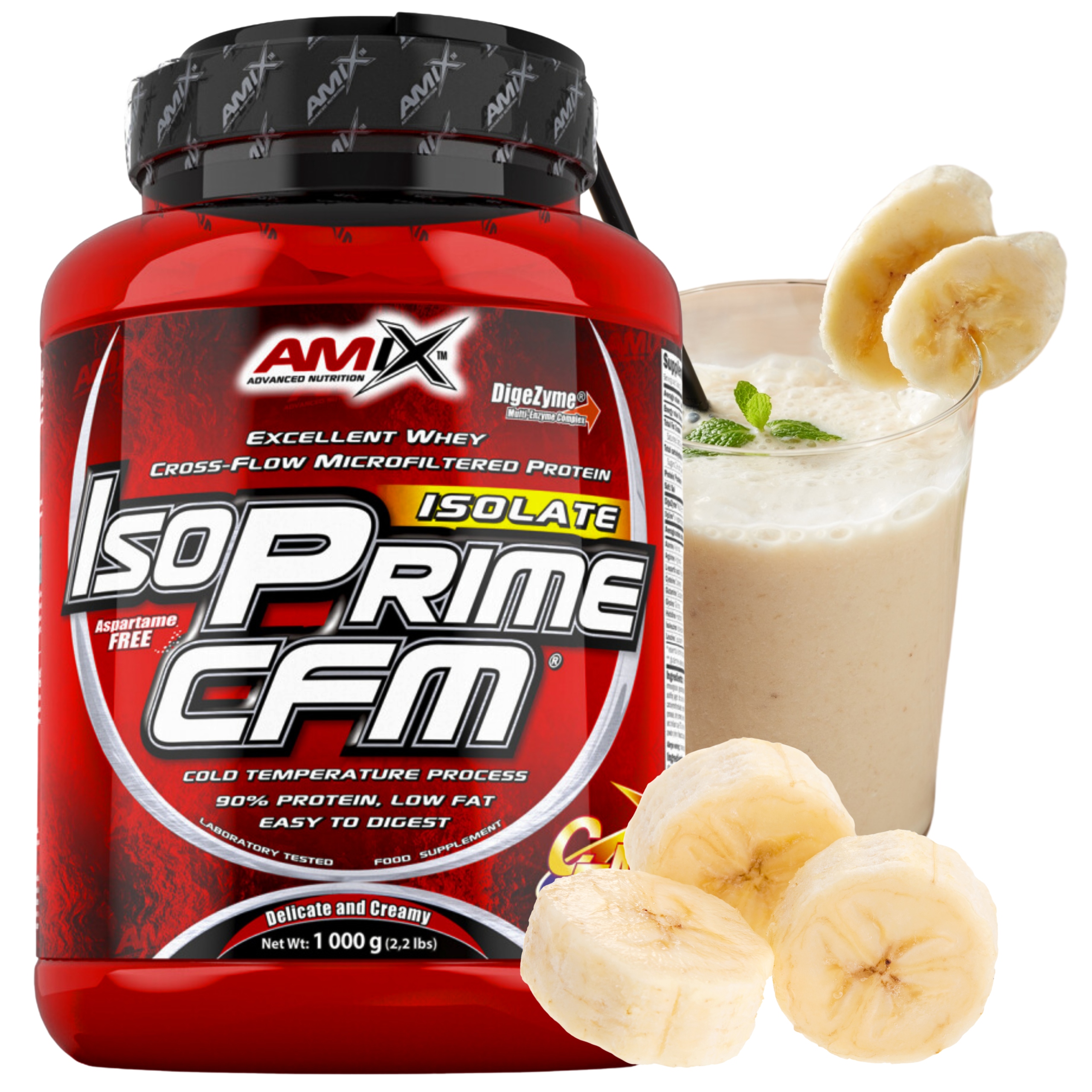 Protein Izolát Amix Isoprime Bílkovina Wpi Banánová příchuť