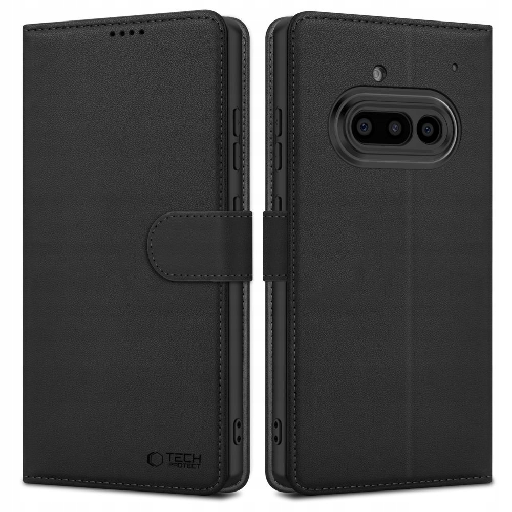 Etui z klapką Tech-protect do Nothing Phone (3a) czarny
