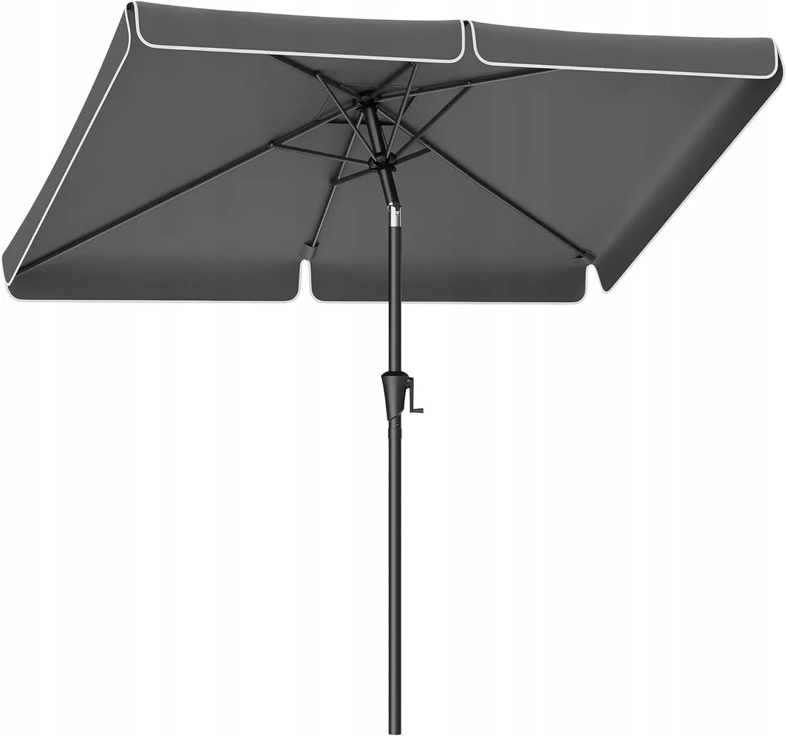 Klasický deštník Songmics šedý 200 x 240 cm
