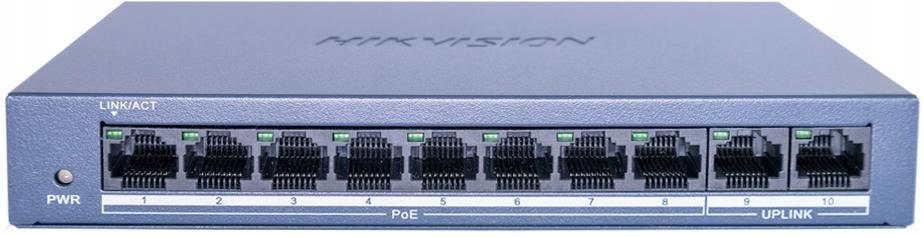 Přepínač PoE Hikvision DS-XS0110-P 10/100Mbps 8 portů PoE