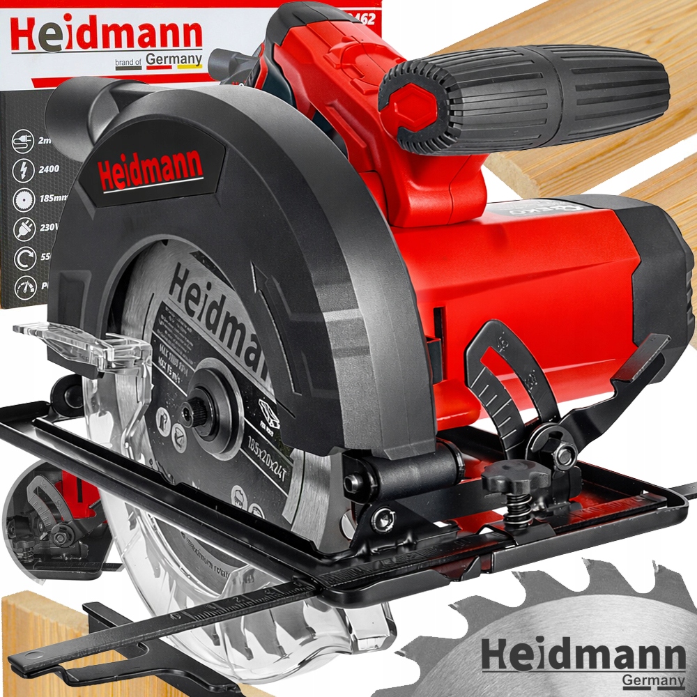 Ruční Kotoučová Pila 230 V 20 mm 185 mm 2400 W