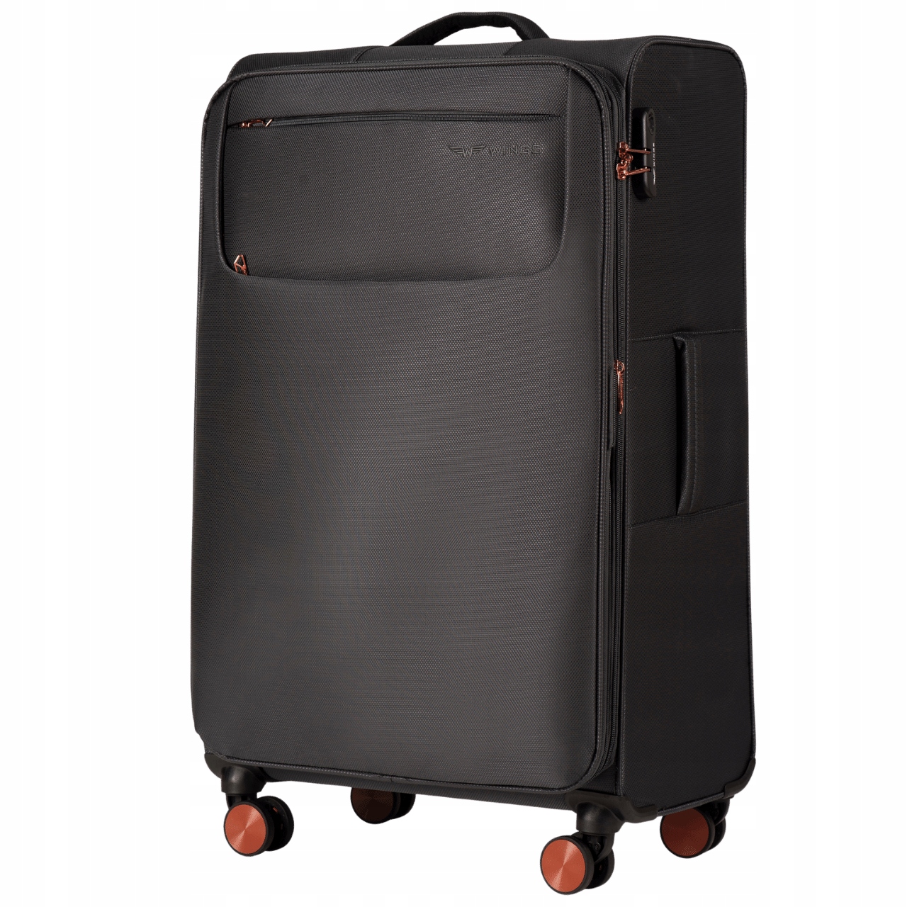Walizka Miękka Wings Duża L Lekka Pojemna 110L Poszerzana 4 Koła TRN01G