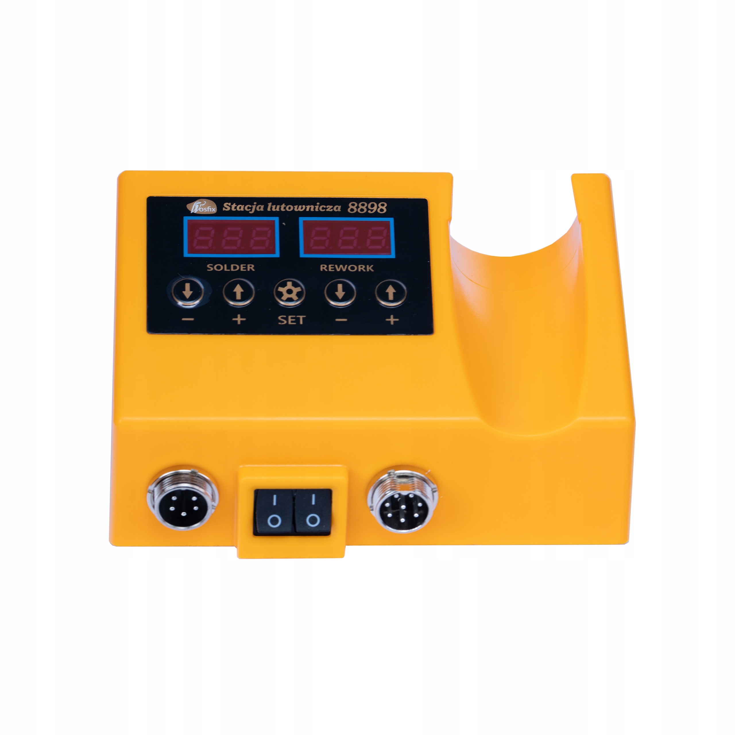 STACJA LUTOWNICZA 2W1 LUTOWNICA HOT-AIR + CYNA PLECIONKA MATA PĘSETY TAŚMA Model Orange Rottweiler OR60W