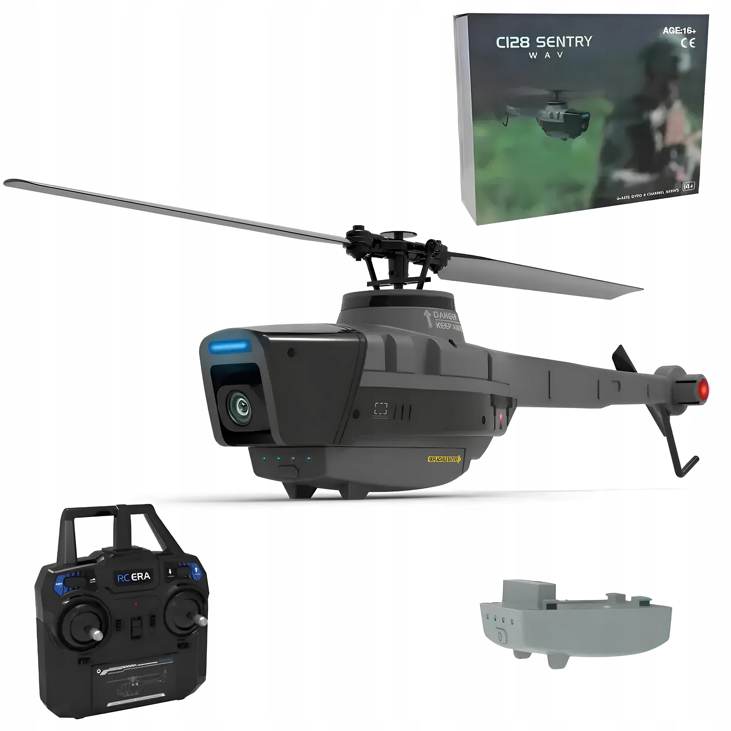 Helikoptérový dron C128 4CH vrtulník 1080P Hd, 2,4 GHz