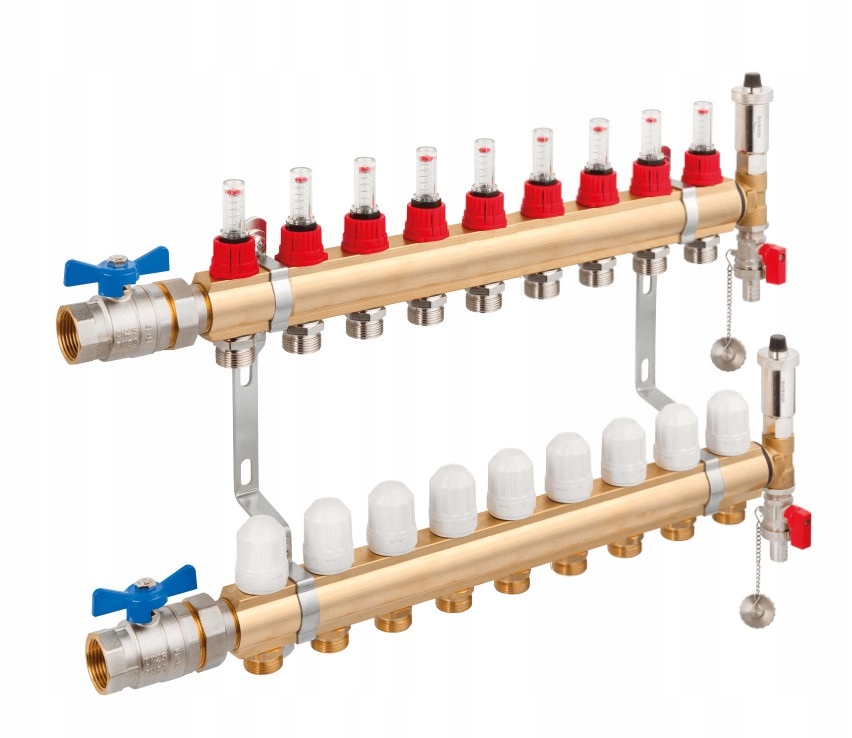 Купить РАСПРЕДЕЛИТЕЛЬ НАПОЛЬНОГО ОТОПЛЕНИЯ 9 НА ЭТАЖ: отзывы, фото и ...
