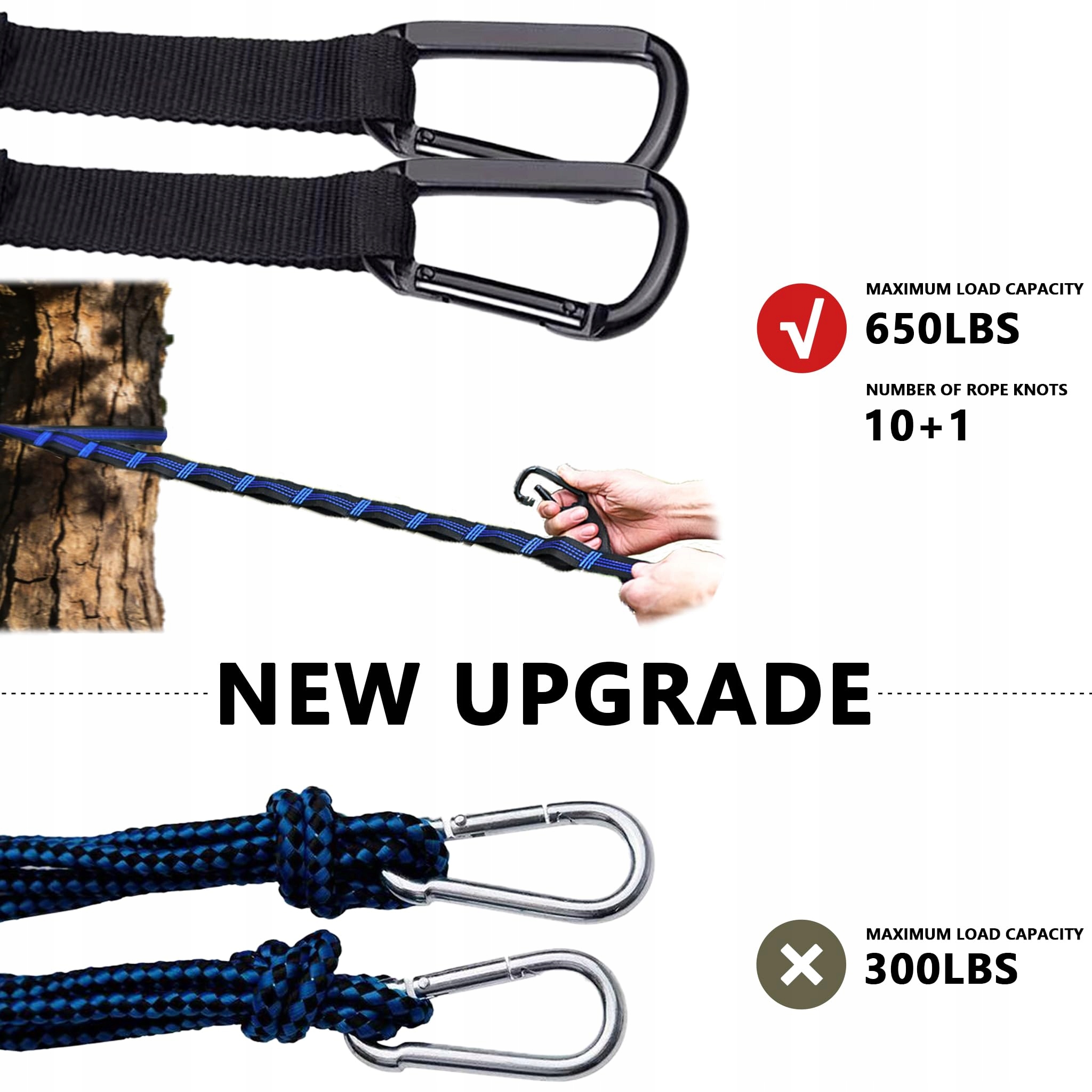 OUTDOOR Hamak z Moskitierą i Zadaszeniem Szybkoschnący Nylon na Kemping — miniatura 9