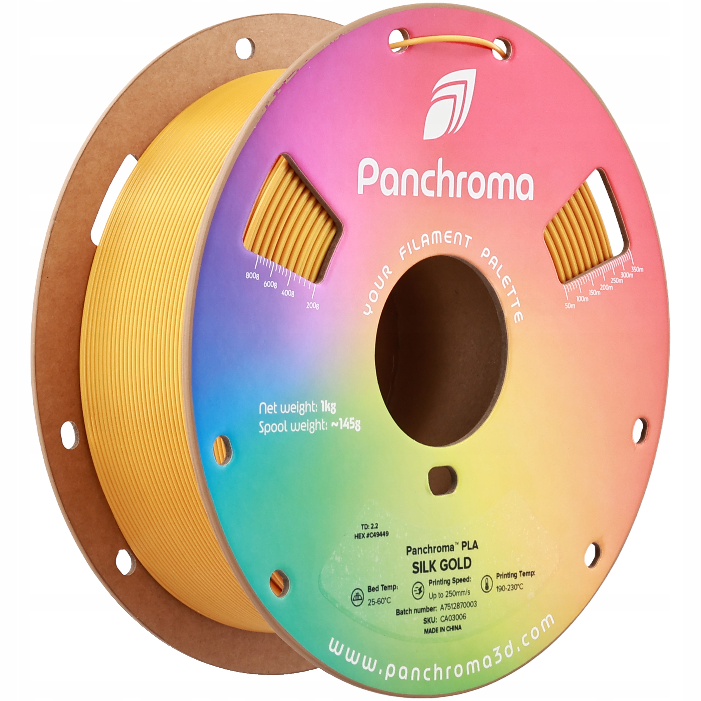 Polymaker Panchroma Pla Silk Gold 1.75 mm 1kg