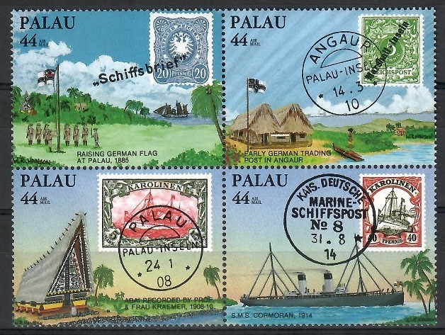 Palau 1985 Mi 84-87 Czyste **