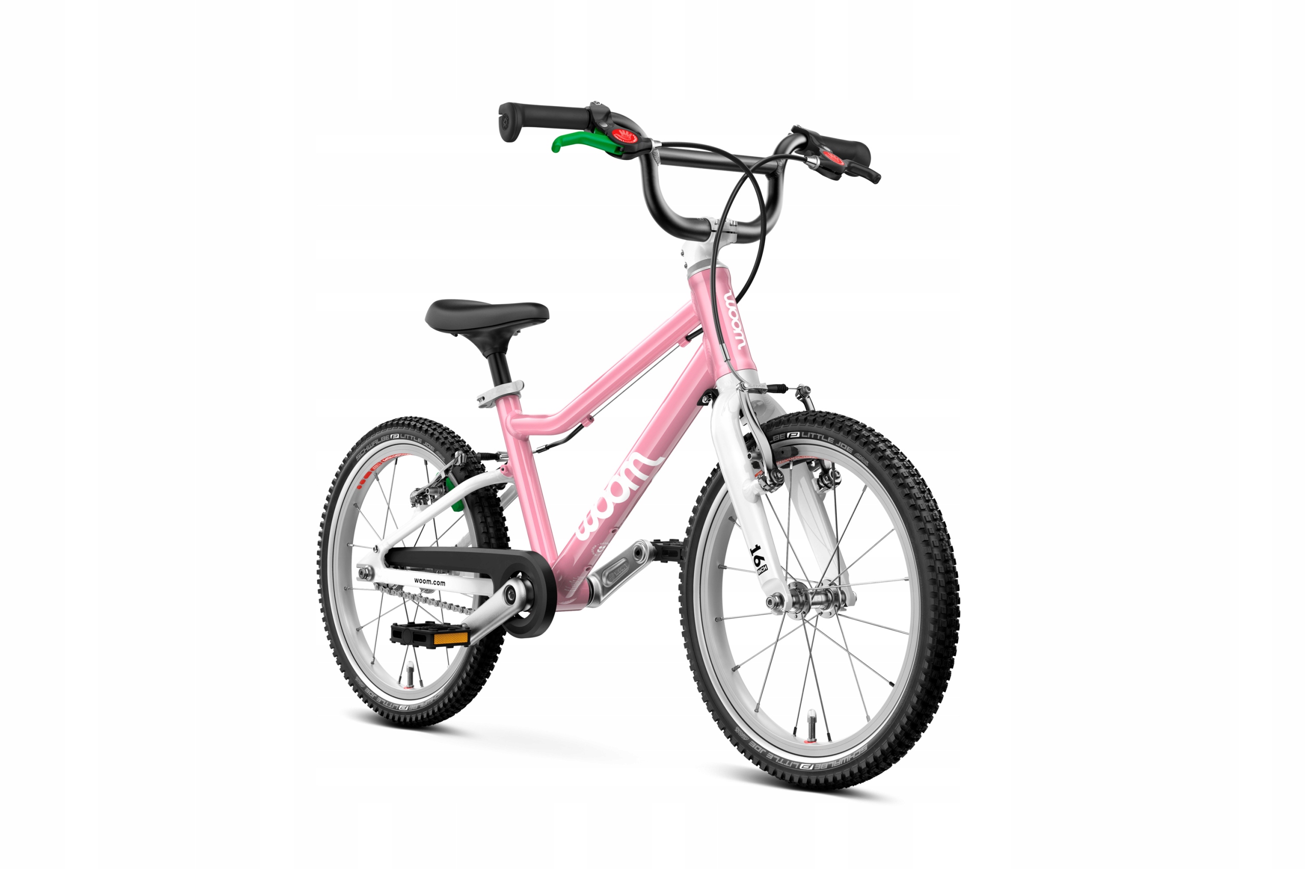 Lekki Rower dla dziecka Woom Go 3 16" Różowy/Powder Pink