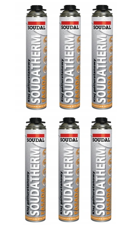 Soudal Lepiaca polyuretánová pena Soudatherm Fasáda 750 ml 119243 6 ks
