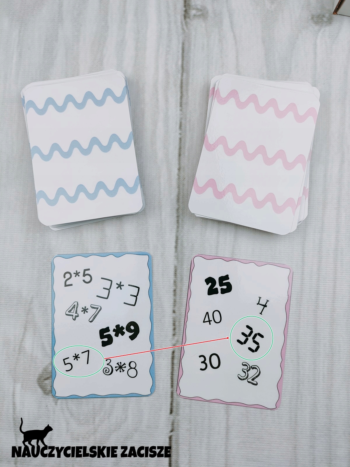 MISTRZ MNOŻENIA gra karciana tabliczka mnożenia Rok wydania 2020