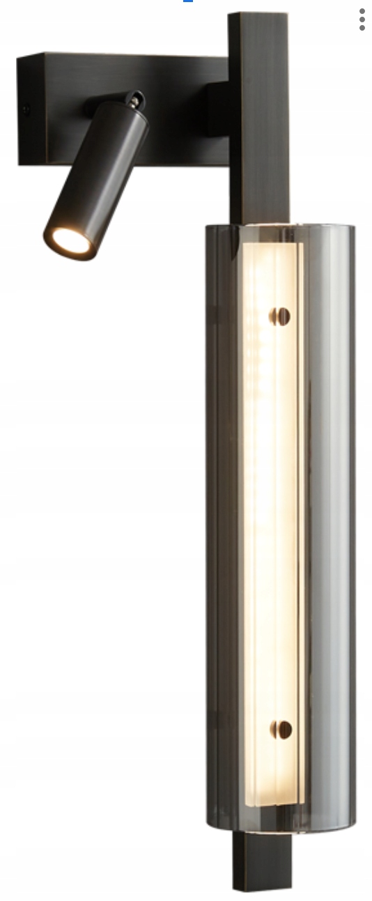 Selena Moderné nástenné svietidlo Nočná lampa 47 cm (čierna)