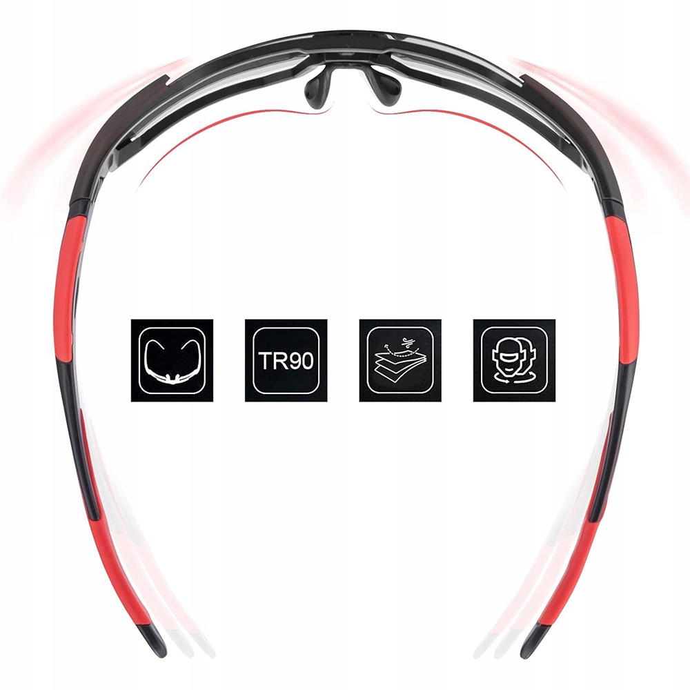 ROCKBROS OKULARY ROWEROWE SPORTOWE NA ROWER POLARYZACYJNE UV400 POLARYZACJA Stan opakowania oryginalne