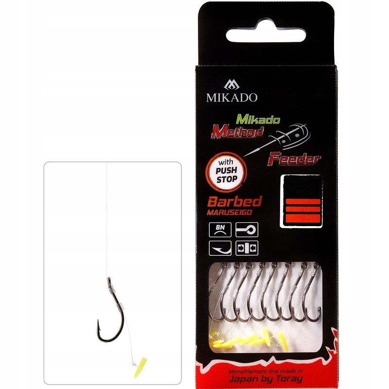 Przypony Method z pushstopem nr 10 żyłka 0.23mm