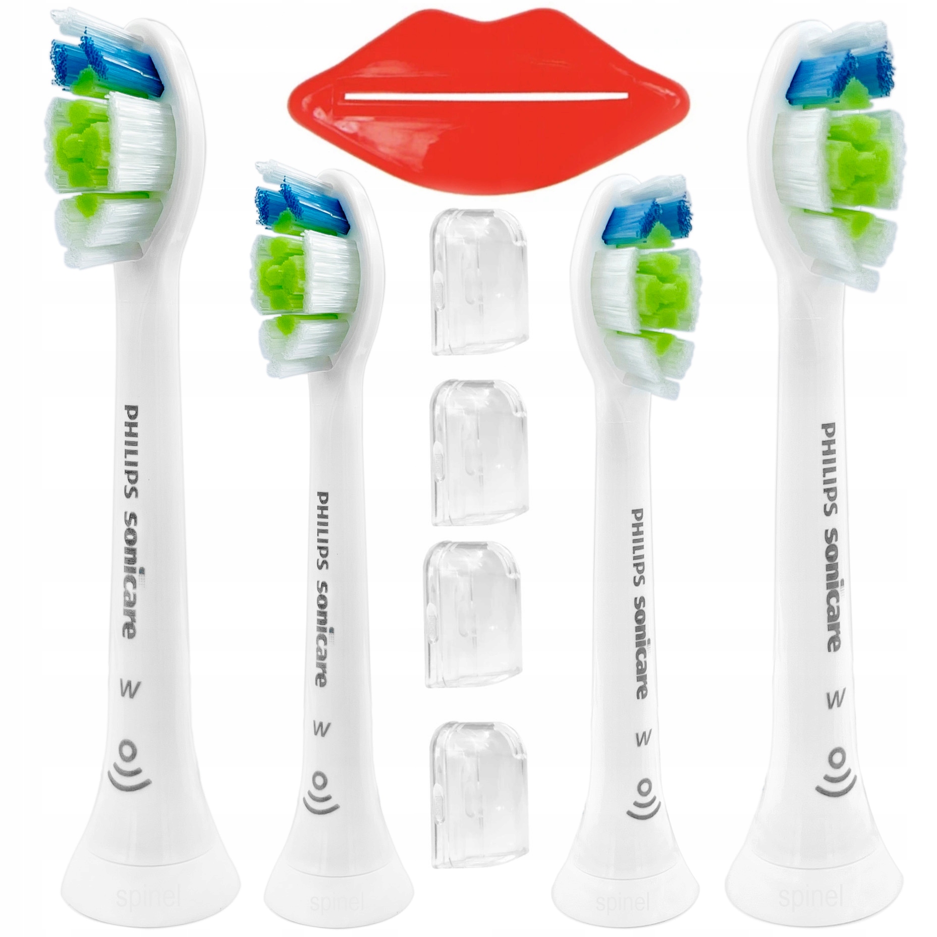 4x Oryginalne Końcówki Philips Sonicare Diamond Clean HX6064 Do Szczoteczki