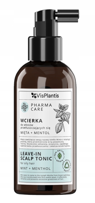 VISPLANTIS WCIERKA DO WŁOSÓW PRZETŁUSZCZAJĄCYCH Z MIĘTĄ i MENTOLEM 150ml