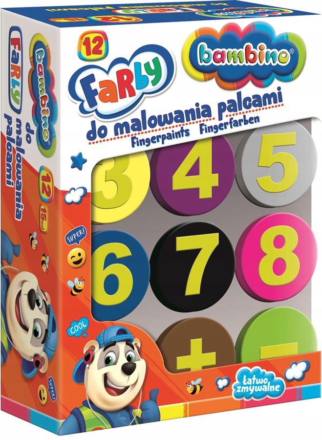 

Farby Do Malowania Palcami Dla Dzieci Bambino x12