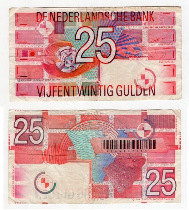 HOLANDIA 1989 25 GULDEN