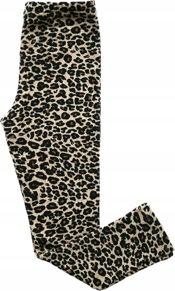 

Getry, legginsy brązowa panterka bawełna Revaj 122