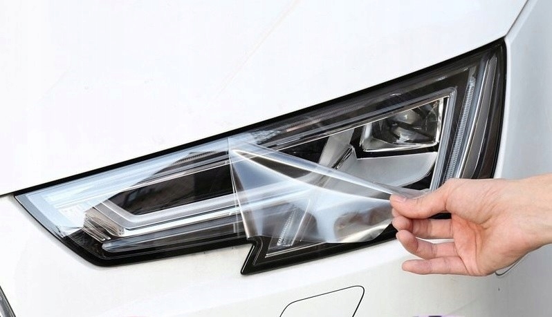 FOLIA OCHRONNA BEZBARWNA DO LAMP PROGÓW PLASTYCZNA Długość 50 cm