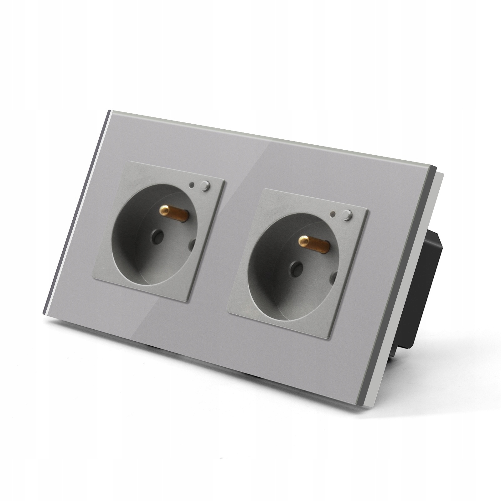 Elektrická Zásuvka Wifi Skleněná Kontakt Tuya Smart Life 2K 157 mm