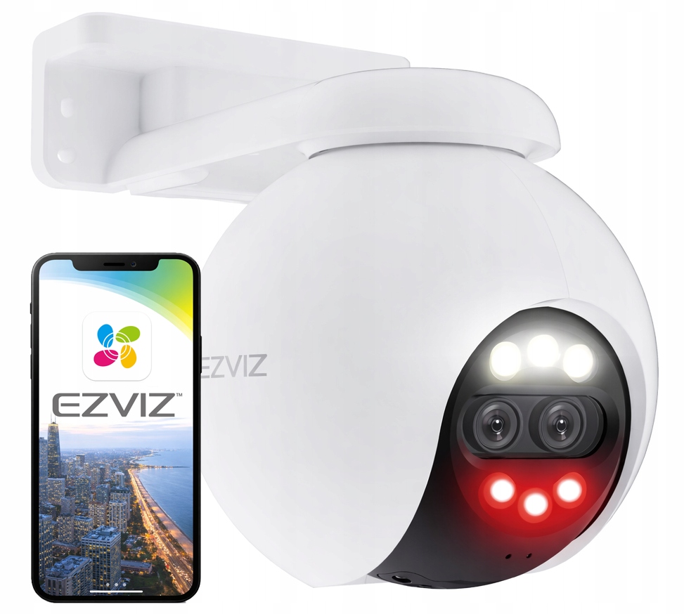 Otočná WiFi kamera H80x Dual 4K UltraHD 8MP 2MP Ezviz Autotracking Ai