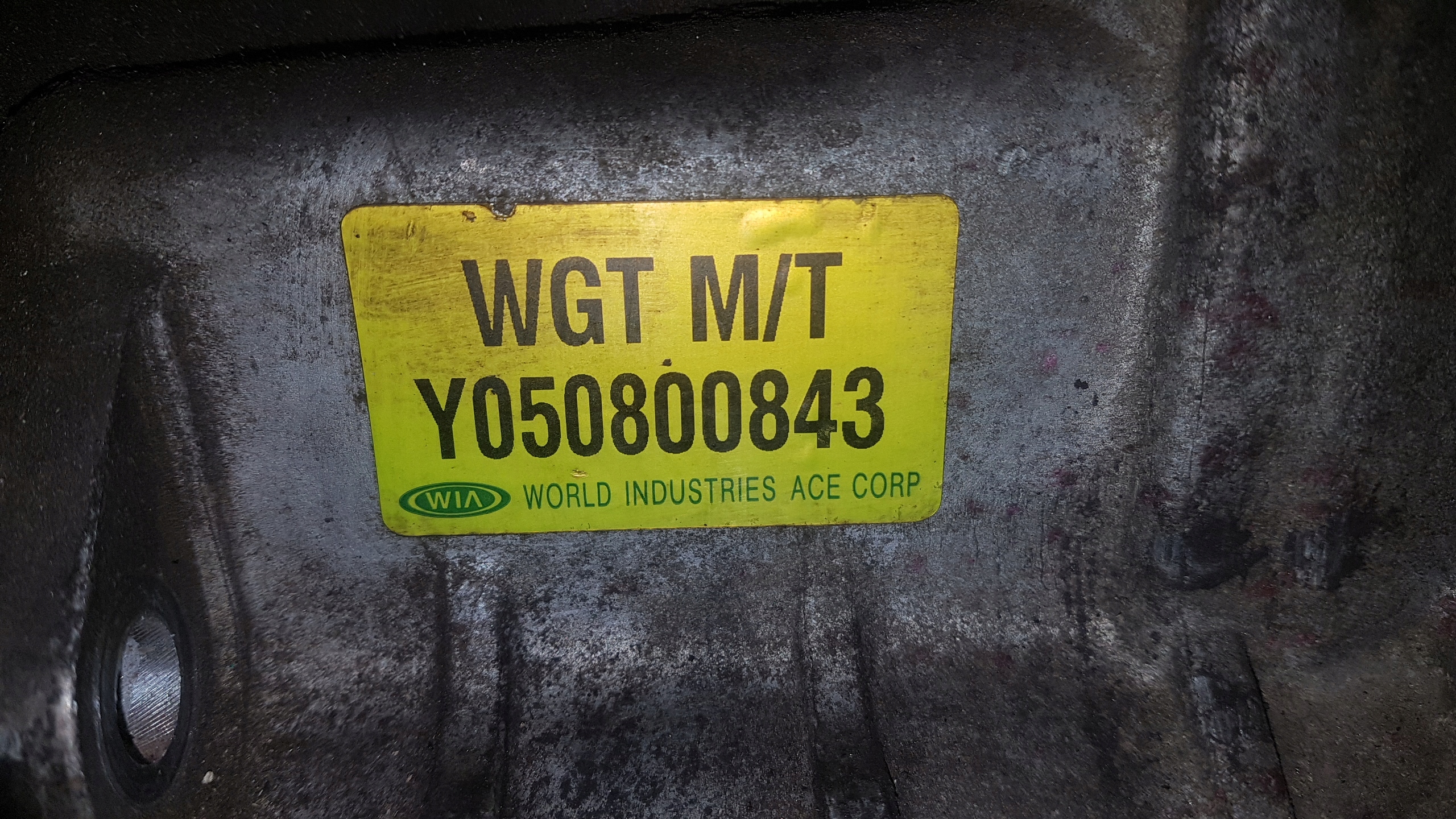 REDUKTOR cambio ingranaggi HYUNDAI SANTA FE e WGT M/T Y050800843