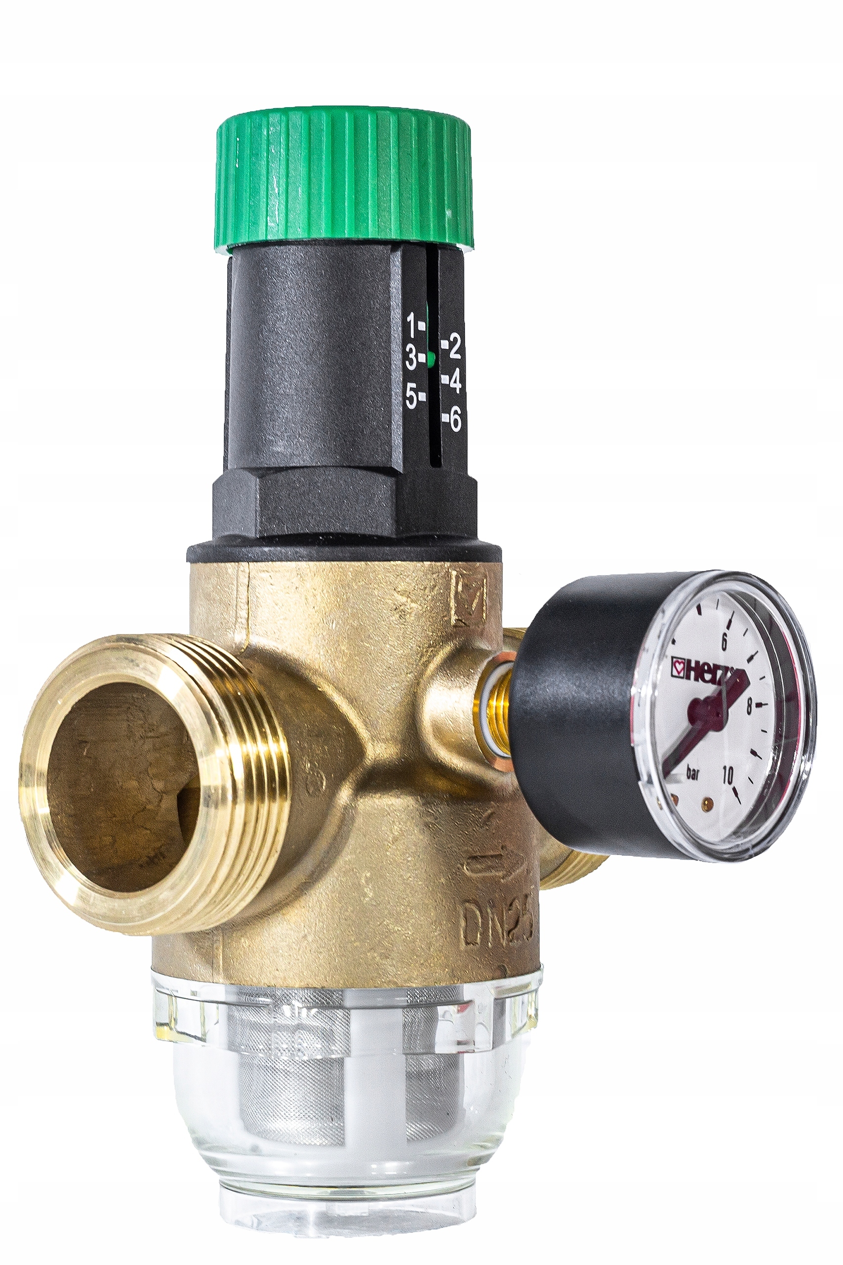 REDUKTOR REGULATOR CIŚNIENIA WODY Ø 1" CAL Z MANOMETREM I FILTREM SOLIDNY Średnica przyłącza 1''