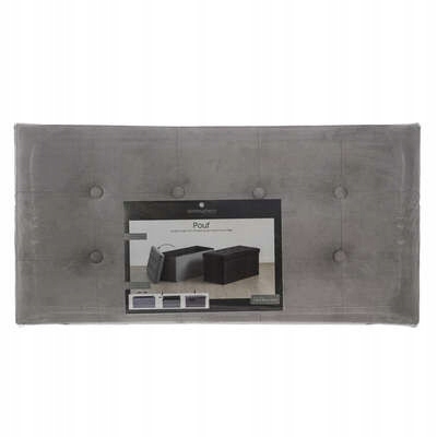 PUFA duża szara stołek 2w1 pojemnik Marka Atmosphera