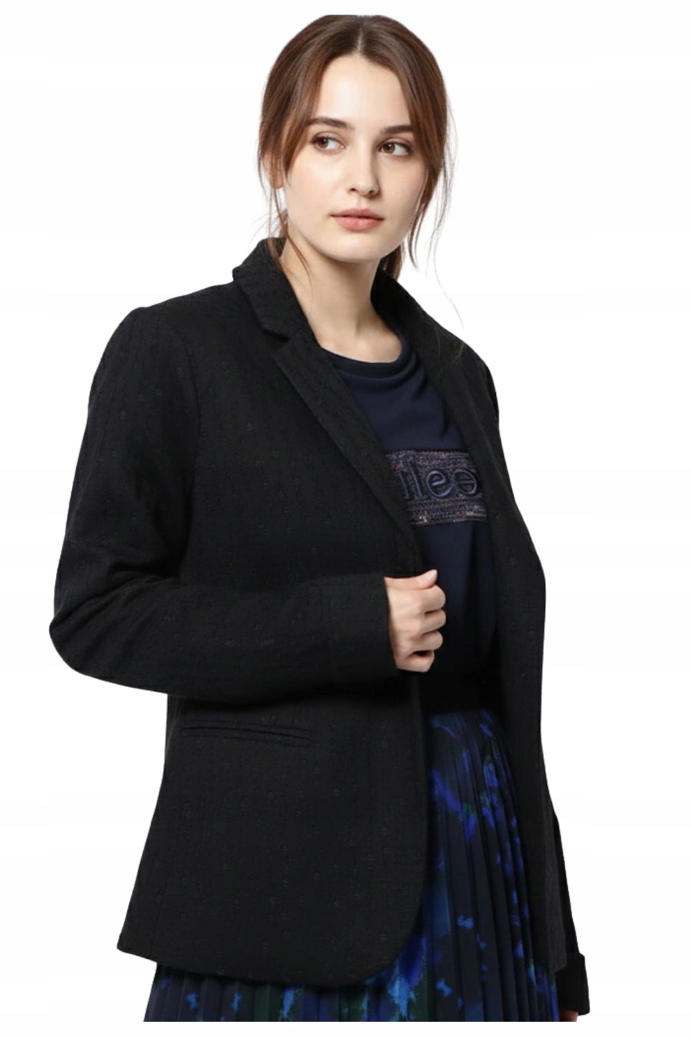 Sako sako Desigual elegantní černý strukturovaný materiál vel. 36