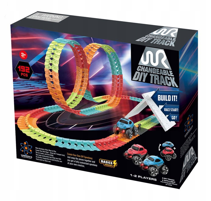 ELASTYCZNY TOR SAMOCHODOWY WYŚCIGOWY XXL + AUTKO Marka AIG