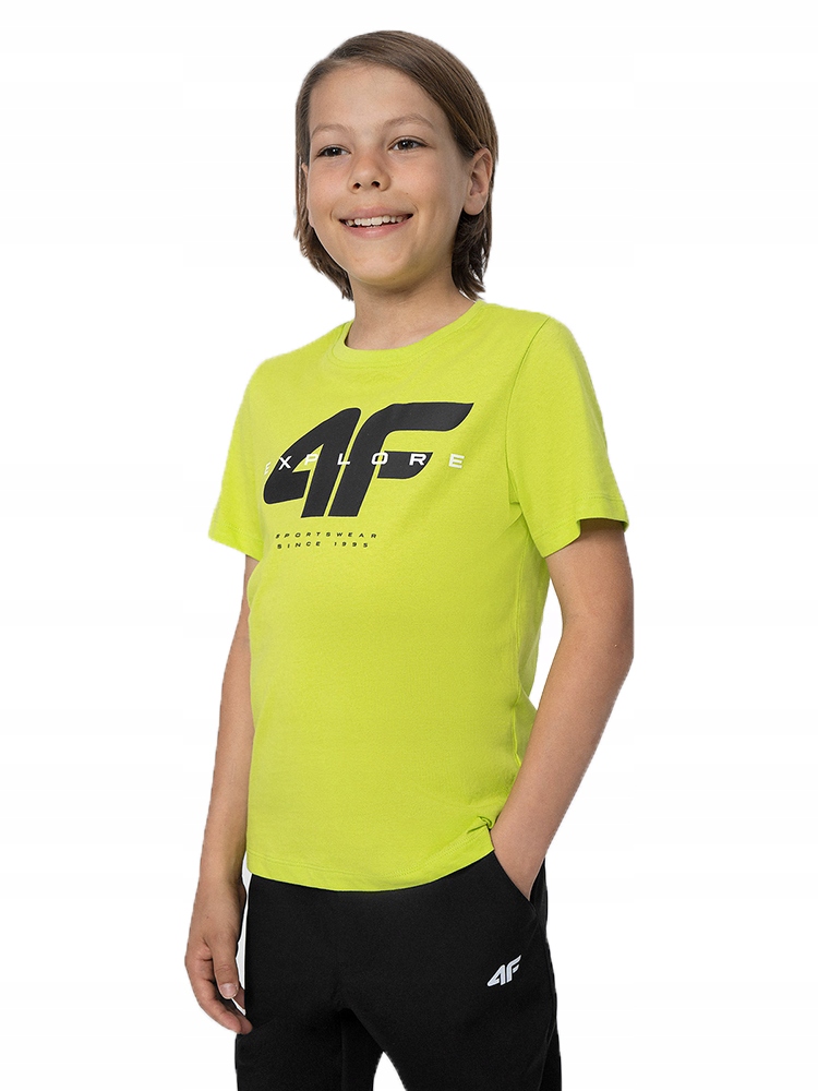 

4F T-shirt Chłopięcy Koszulka Bawełniana Dziecięca