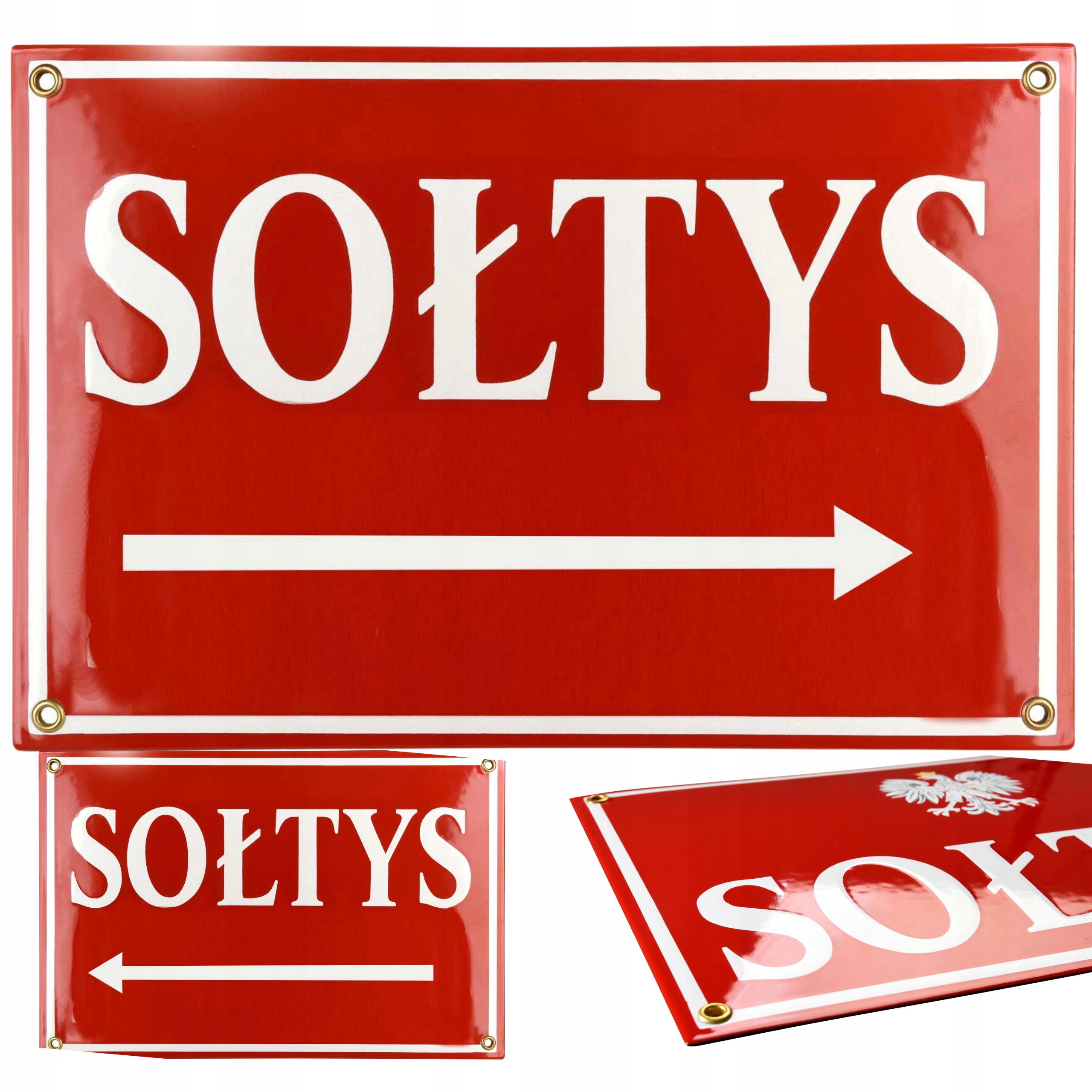 Tabule Sołtys Smaltovaná Tabule Štítek 20x30 Kovová Informační